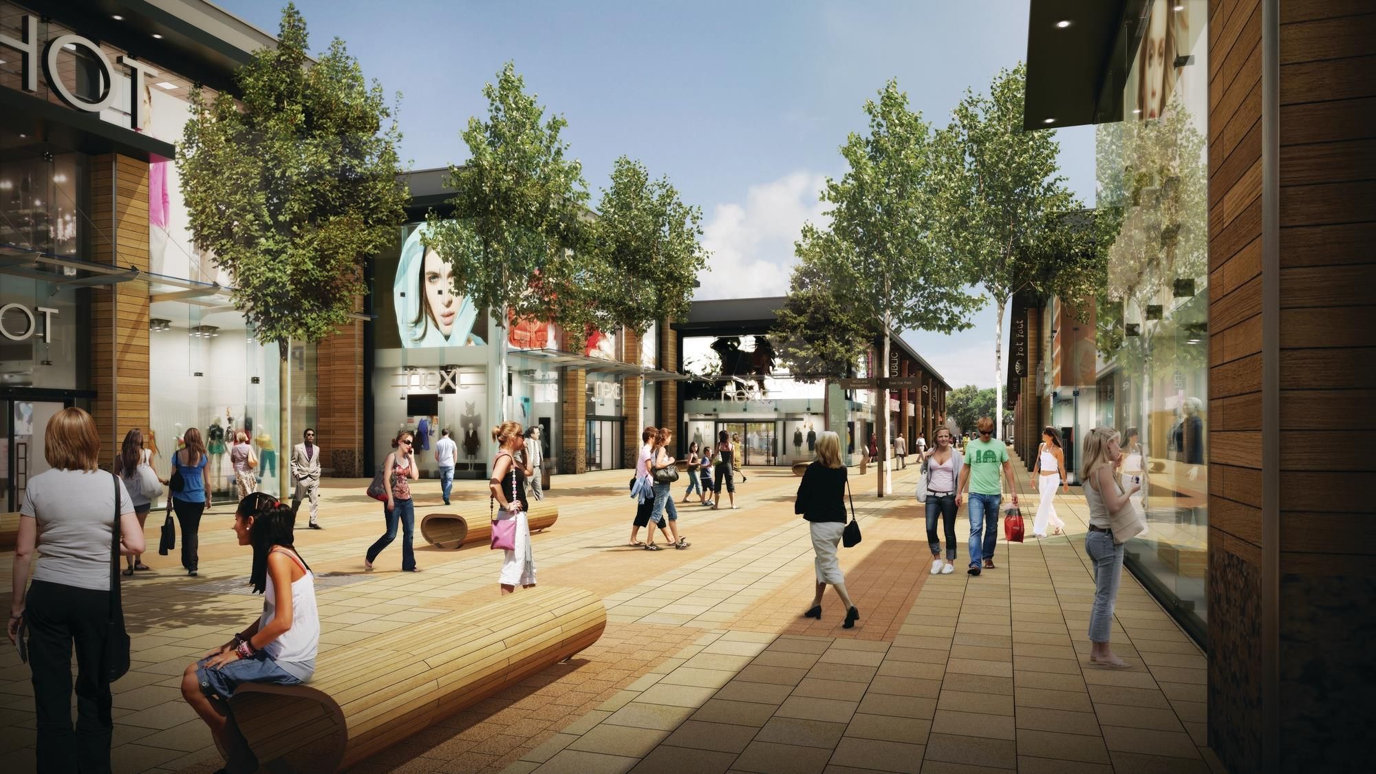 people shopping at Whiteley Shopping Centre