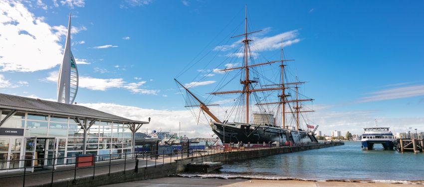 HMS Warrior in Portsmouth Harbour